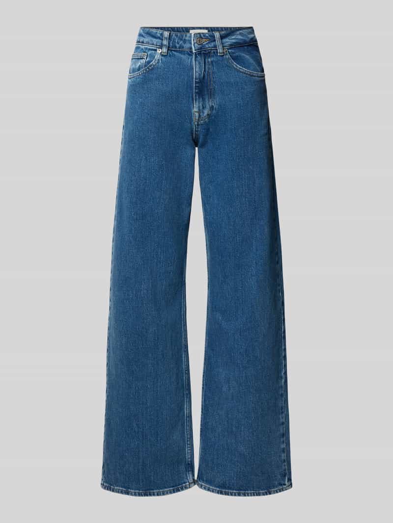 Wide leg jeans van katoenmix model 'WIDE BEA-KORI'