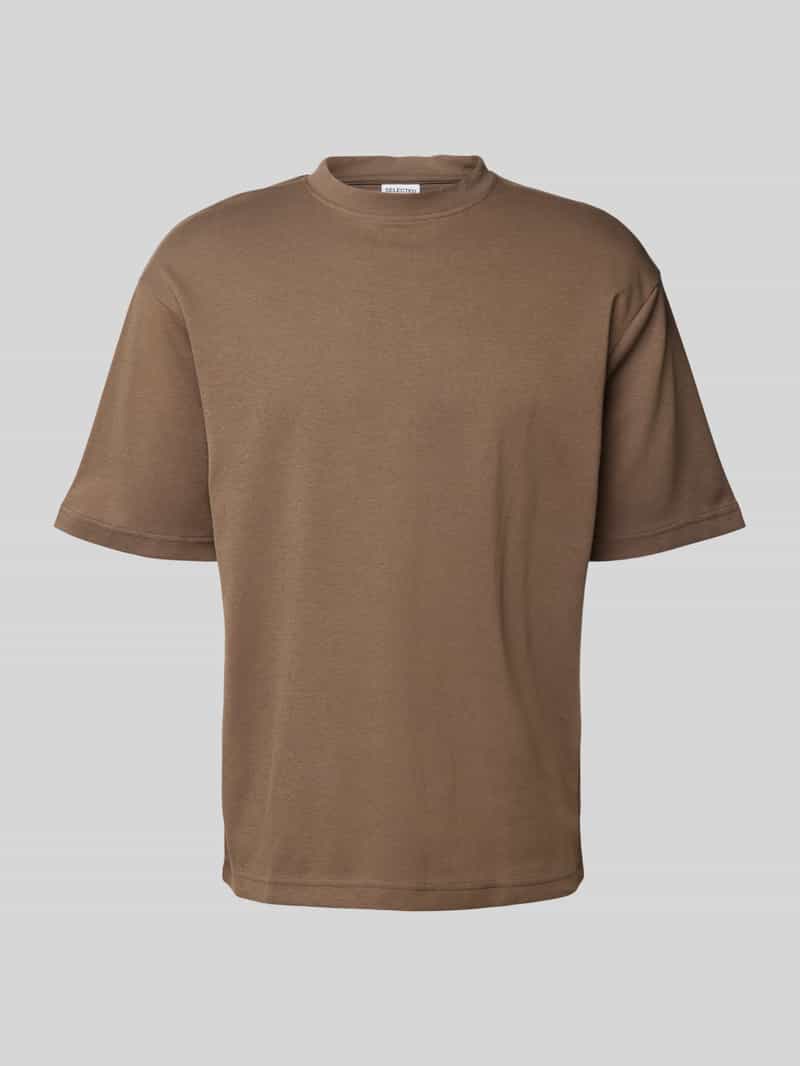 Selected Homme Relaxed fit T-shirt met ronde hals model 'OSCAR'