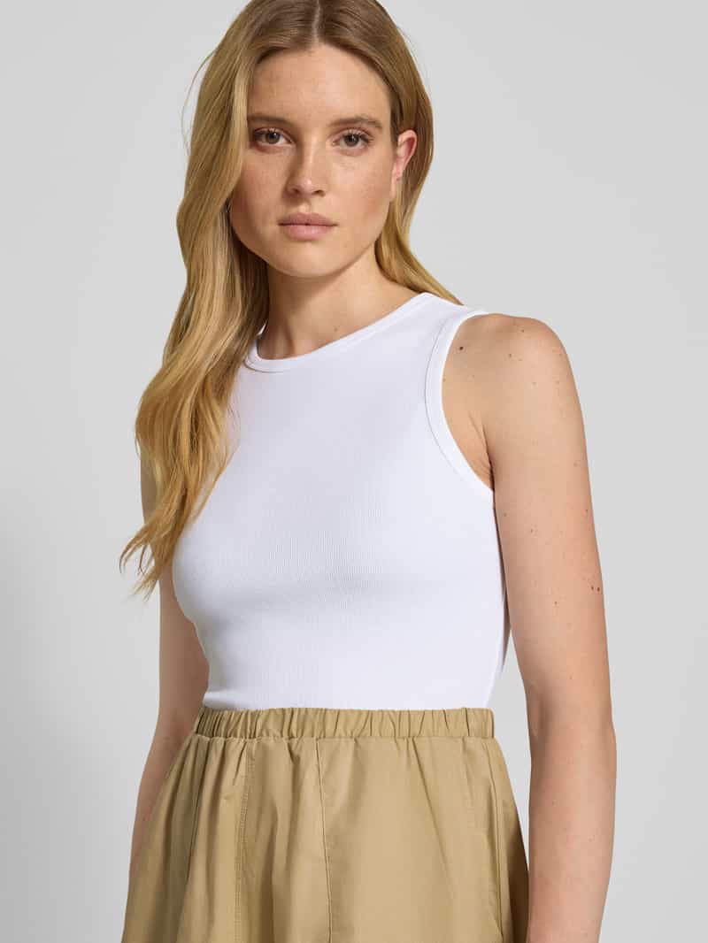 s.Oliver RED LABEL Regular fit midi-jurk van katoenmix