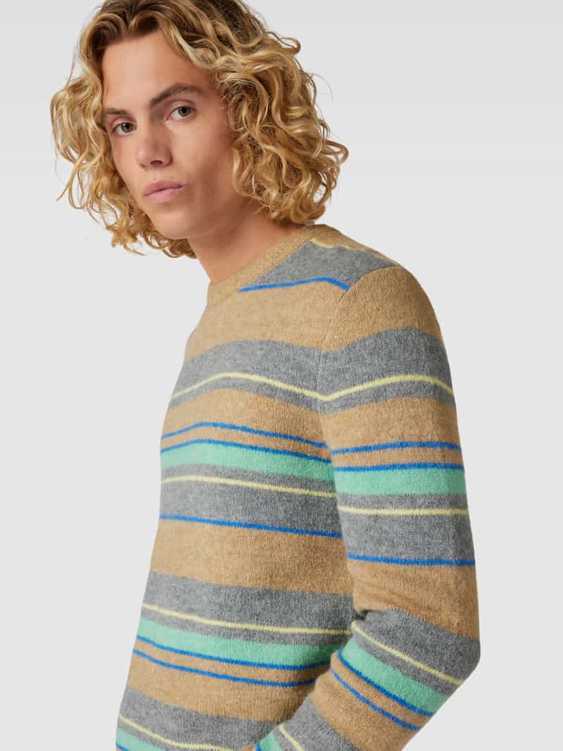 Scotch & Soda Gebreide pullover met streepmotief