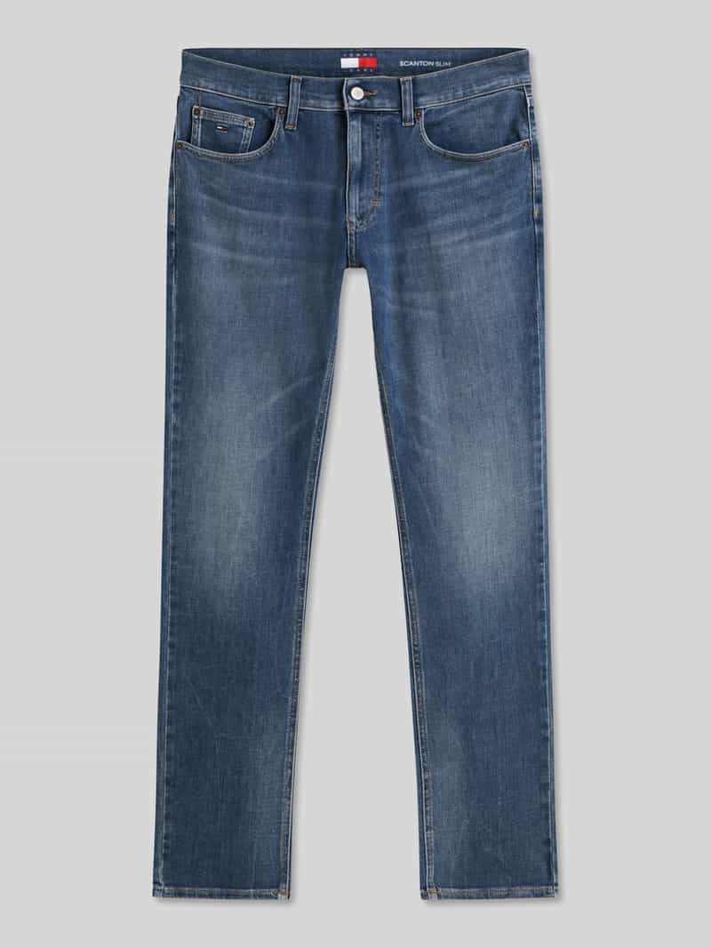 Slim fit jeans van katoenmix model 'SCANTON'