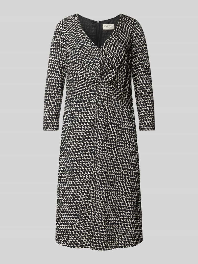 Vera Mont Knielange cocktailjurk met V-hals