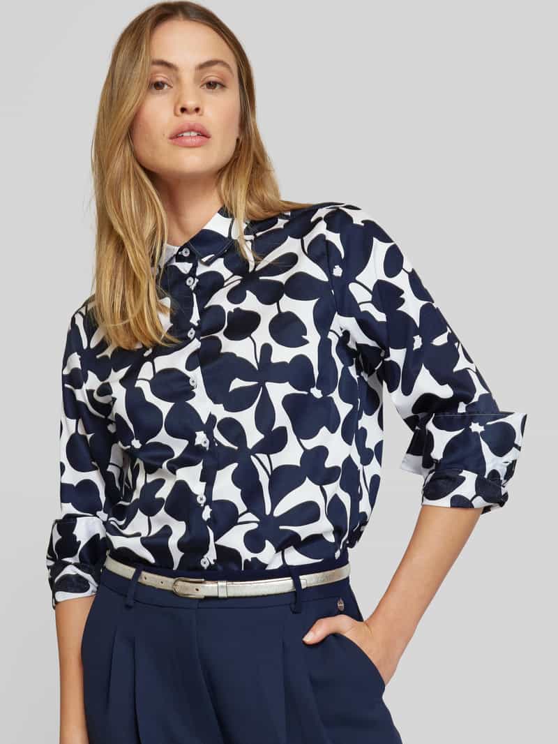ETERNA COMFORT FIT Regular fit overhemdblouse met doorknoopsluiting