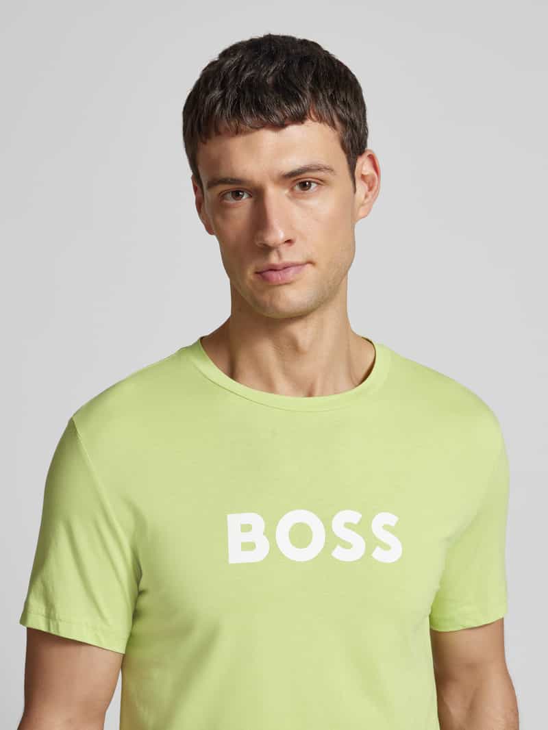 Boss T-shirt met labelprint