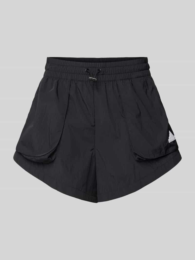 ADIDAS SPORTSWEAR Korte broek in effen design met elastische band