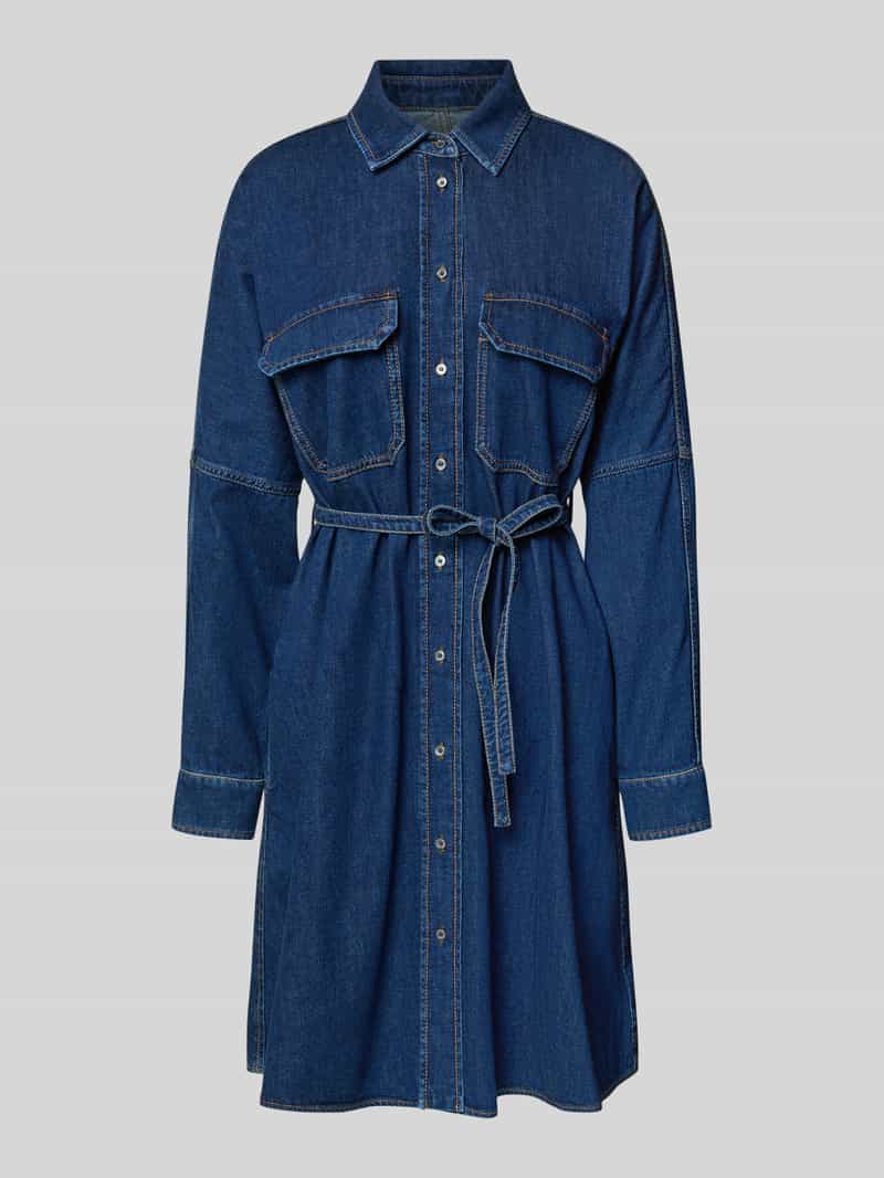 Weekend Max Mara Uitlopende overhemdjurk van katoen denim model 'BALENIO'
