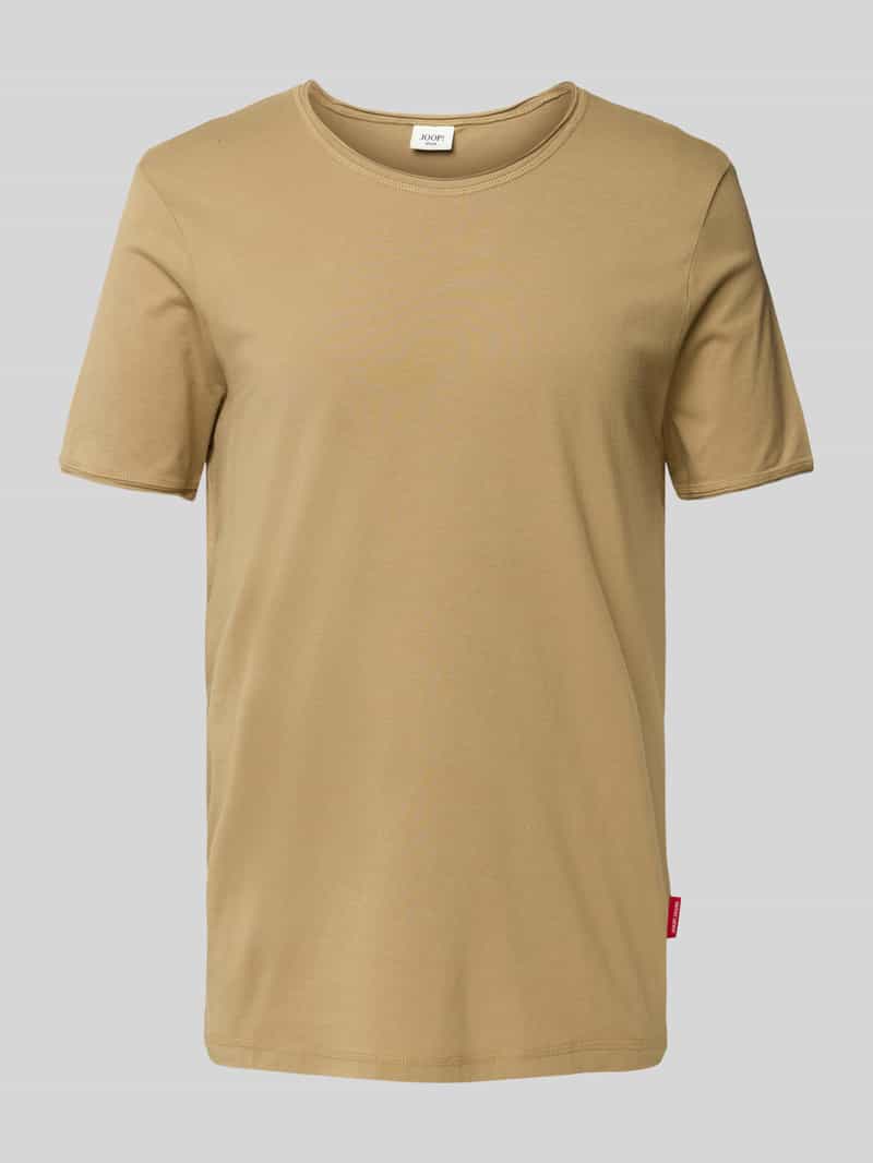 JOOP! JEANS T-shirt met geribde ronde hals model 'Cesare'