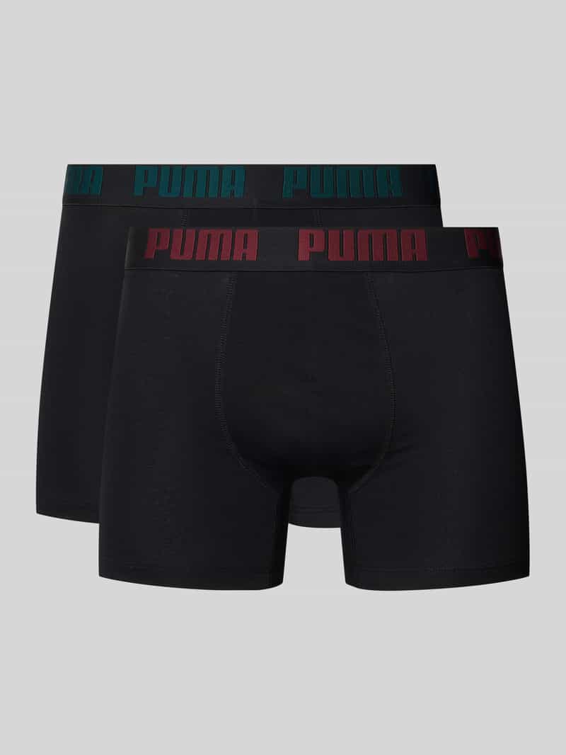 Puma Boxershort met elastische logo in band in een set van 2 stuks