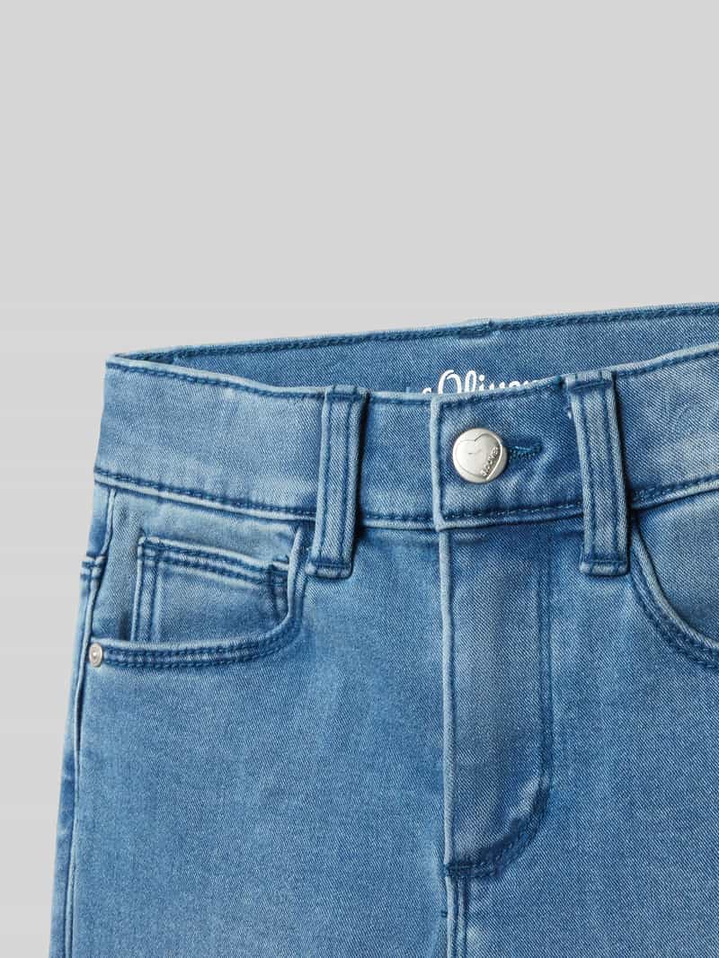 s.Oliver RED LABEL Wide leg jeans van katoenmix