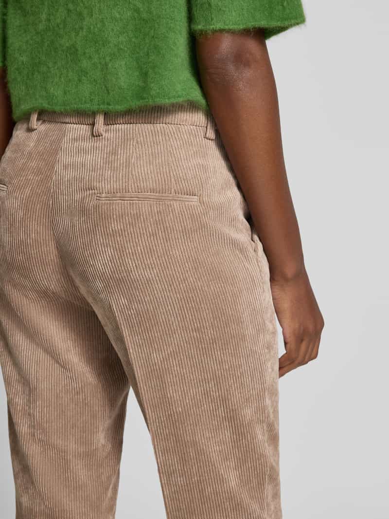 CAMBIO Corduroy broek met persplooien model 'KRYSTAL'