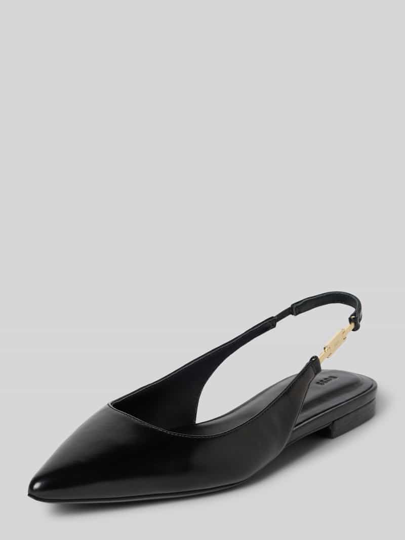 Boss Ballerina's van echt runderleer