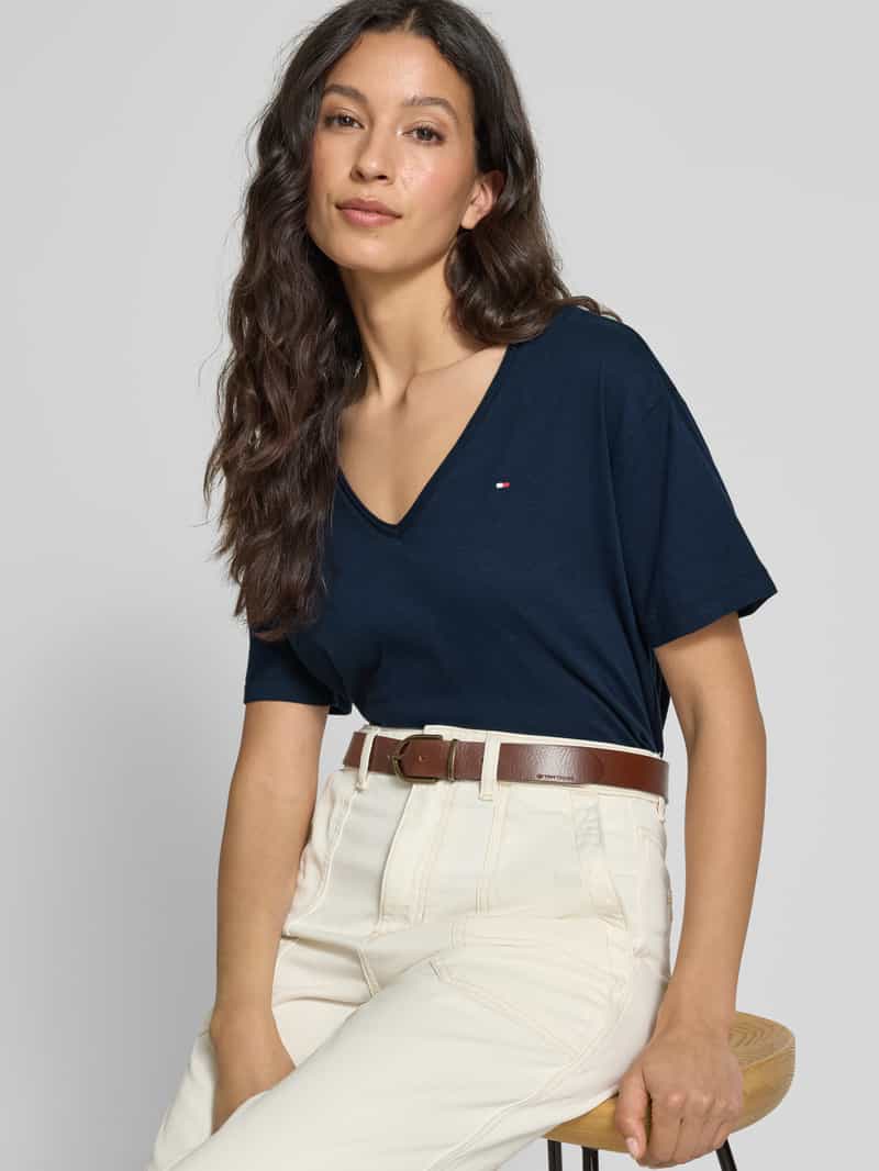 Tommy Hilfiger Regular fit T-shirt van puur katoen