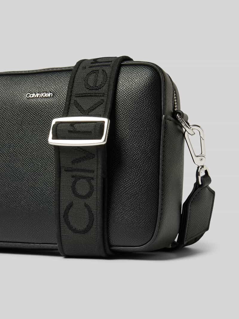 CK Calvin Klein Schoudertas in leerlook model 'CK MUST'