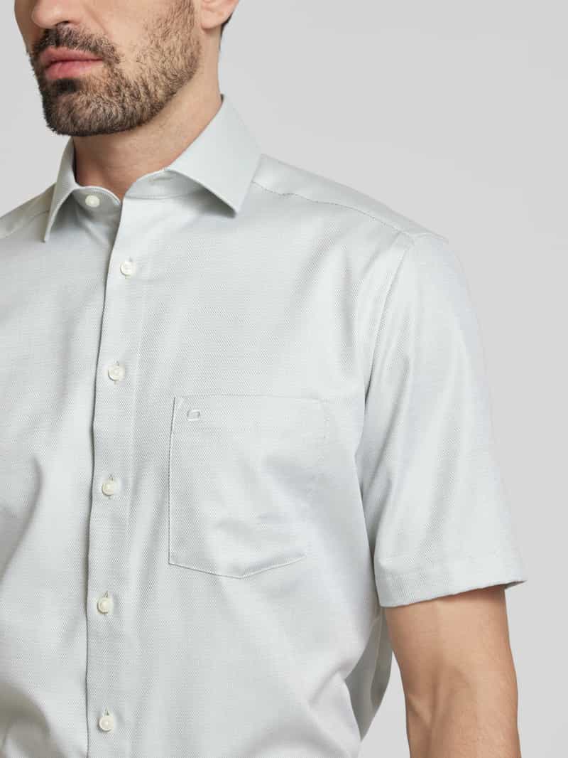 Olymp Modern fit zakelijk overhemd met 1 2-mouwen