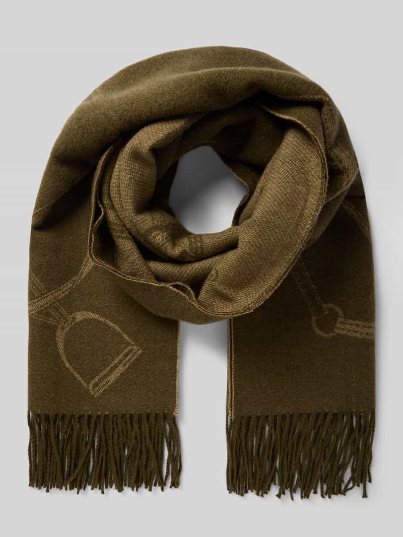 Lauren Ralph Lauren Sjaal in all-over look met franjes