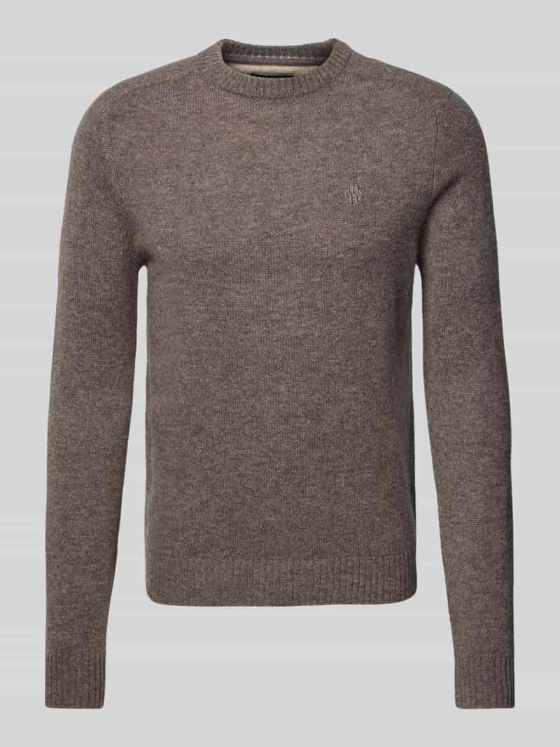 MCNEAL Wollen pullover met labelstitching