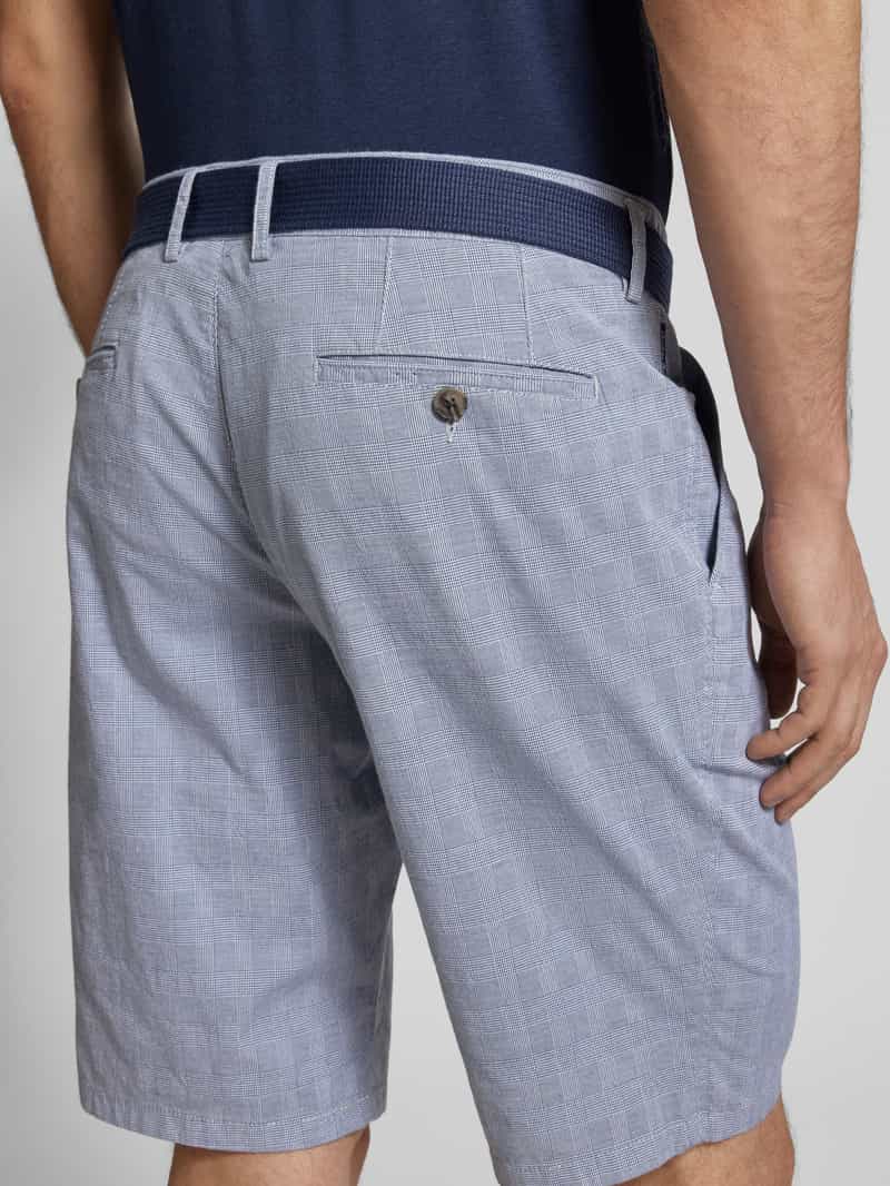 Christian Berg Men Regular fit korte broek met riem