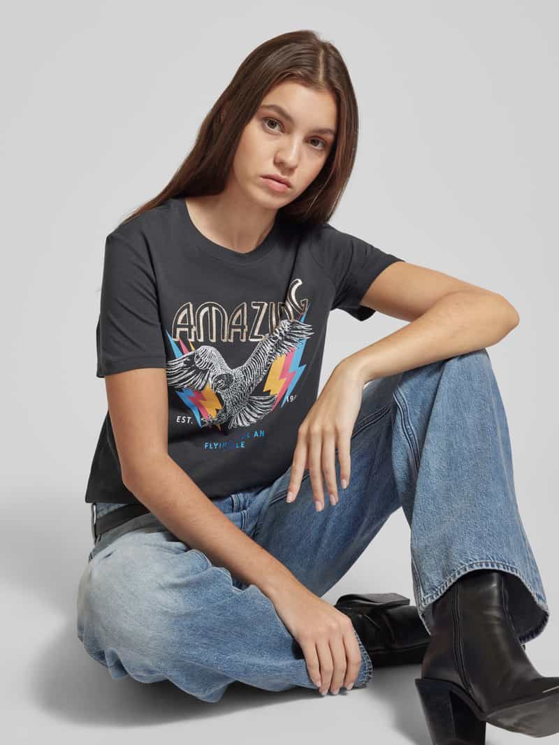 Only T-shirt met motiefprint model 'HENNY'