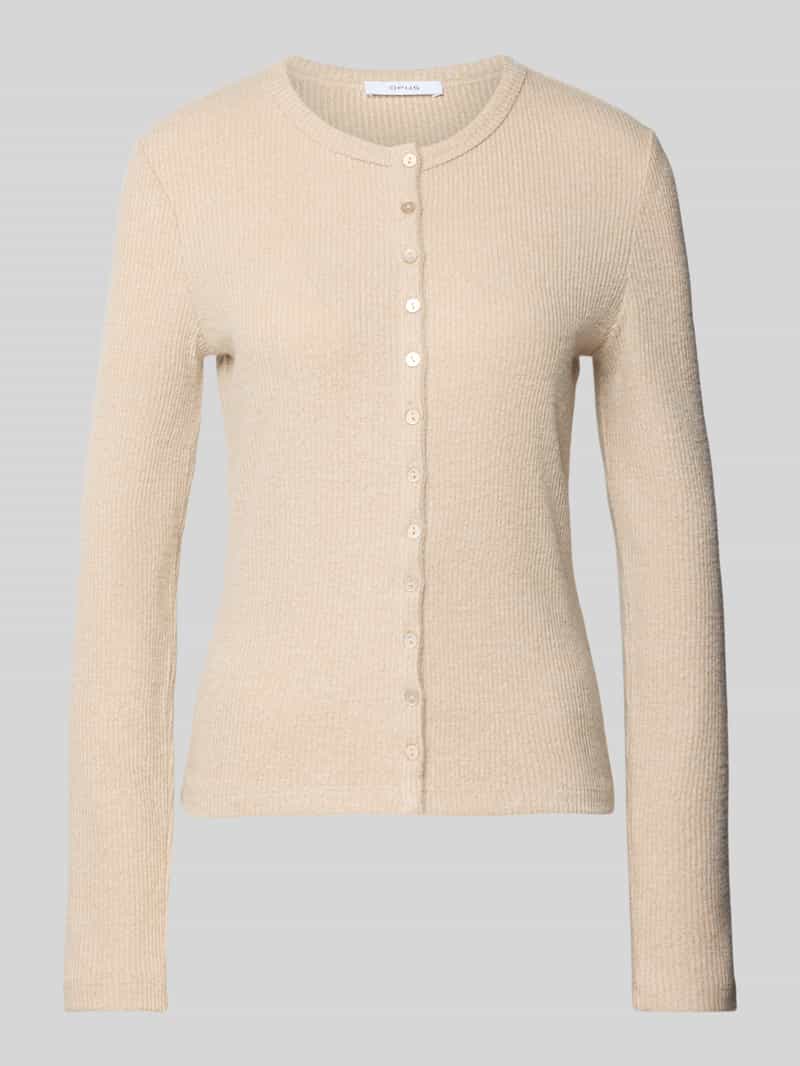 Opus Cardigan met ronde hals model 'Saltus'