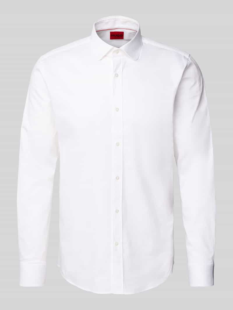 HUGO Slim fit zakelijk overhemd met kentkraag model 'Emerson'