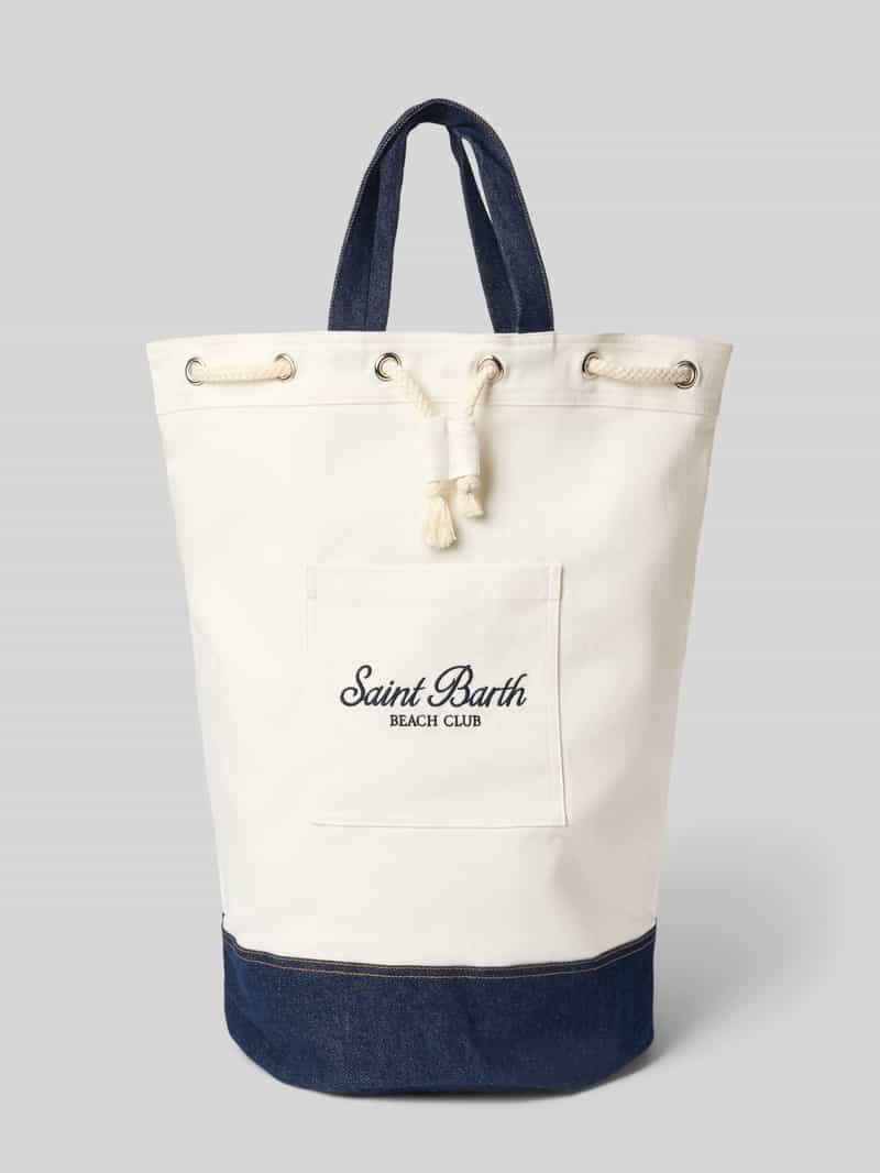 Beach Bagpack met trekkoord en labelstitching
