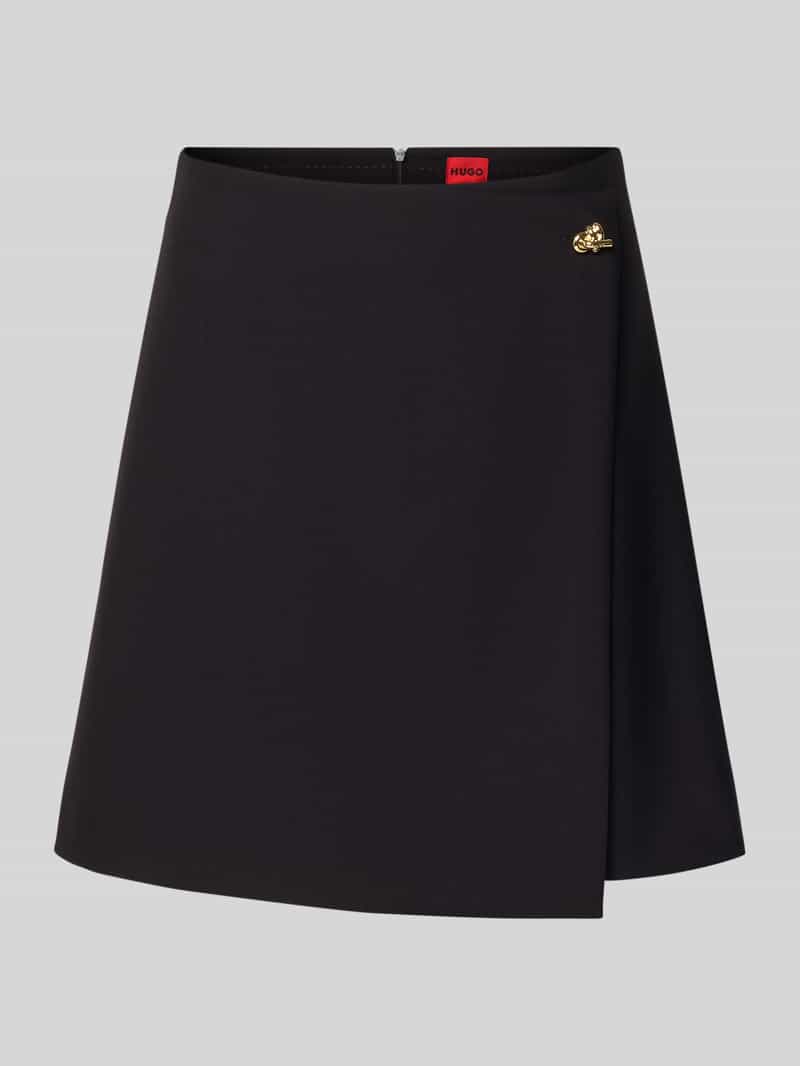 HUGO Uitlopende minirok met viscose model 'RALUNI'