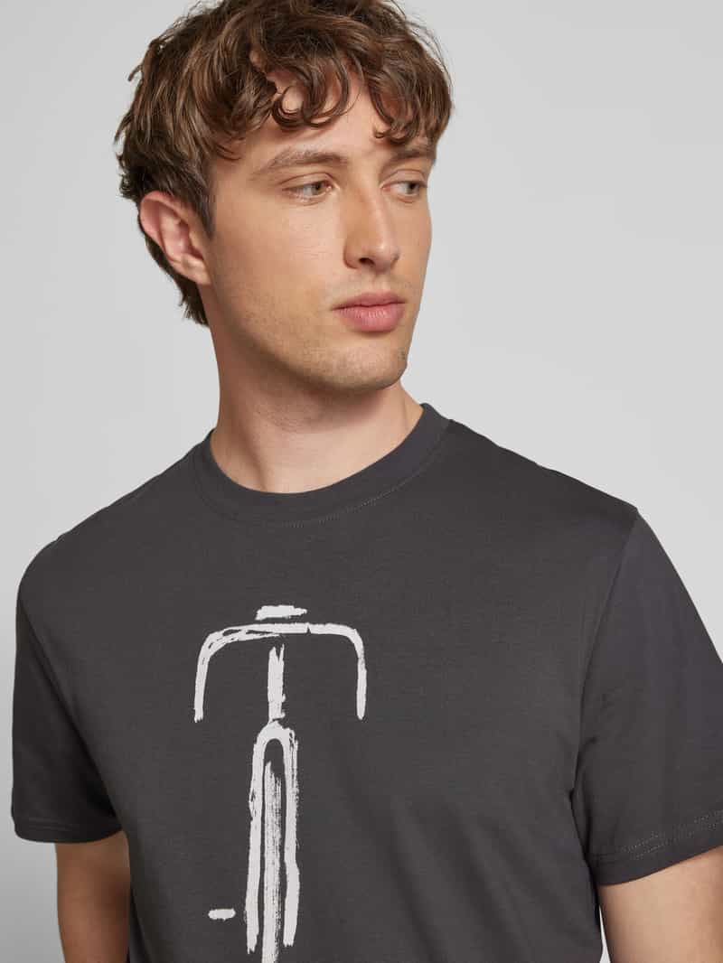 Dedicated T-shirt met ronde hals model 'Bike Front'
