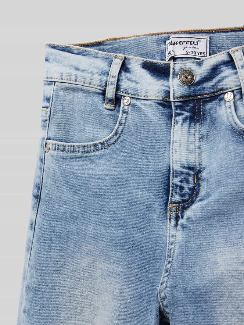 Blue Effect Wide leg jeans met labelpatch