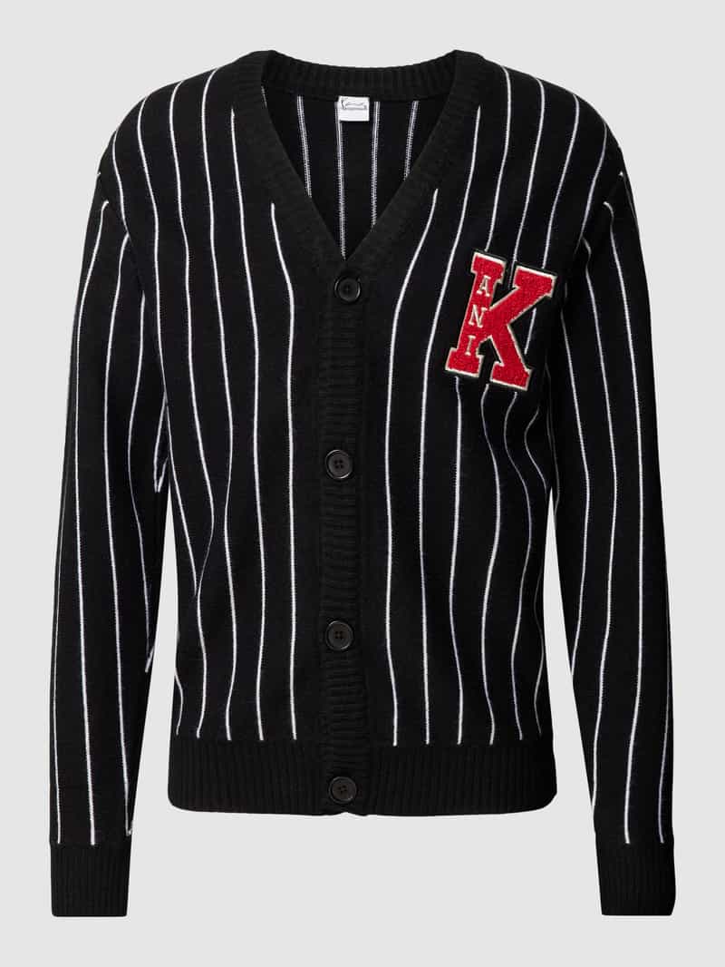 Karl Kani Cardigan met streepmotief model 'KK Retro'