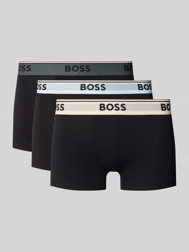 Boss Regular fit boxershort van katoenmix in een set van 3 stuks