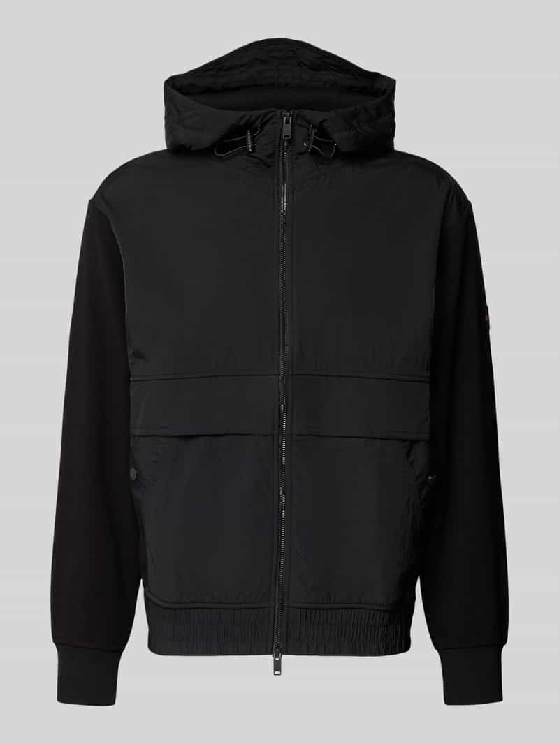 Boss Orange Regular fit sweatjack van puur katoen model 'ZE_HOOD'