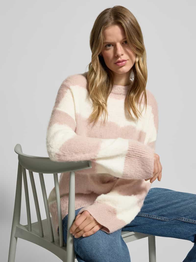 Hugo Blue Gebreide pullover met extra brede schouders model 'Slookis'