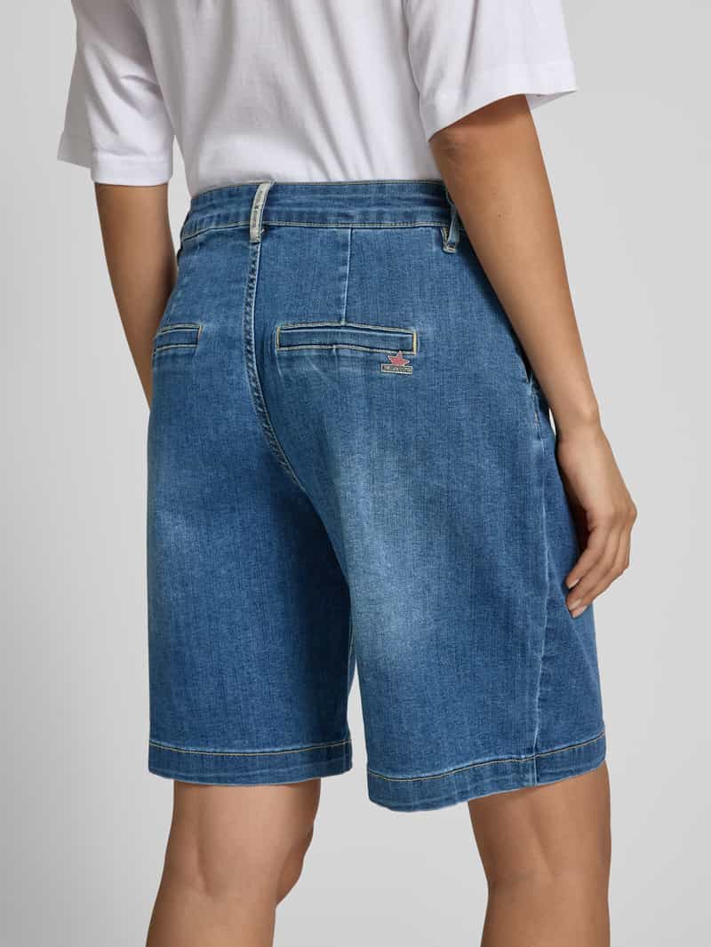 Buena Vista Straight leg korte jeans met siernaden