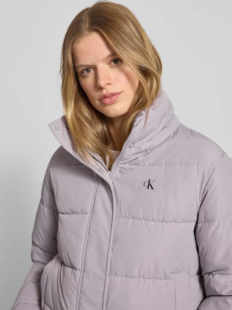 Calvin Klein Jeans Gewatteerd jack met logo en steekzakken