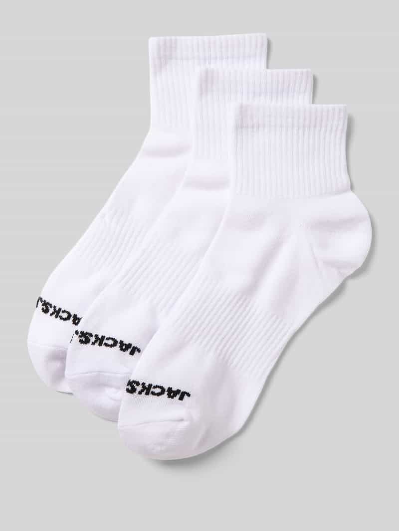 jack & jones Sokken met labelprint in een set van 3 paar model 'LUCA'