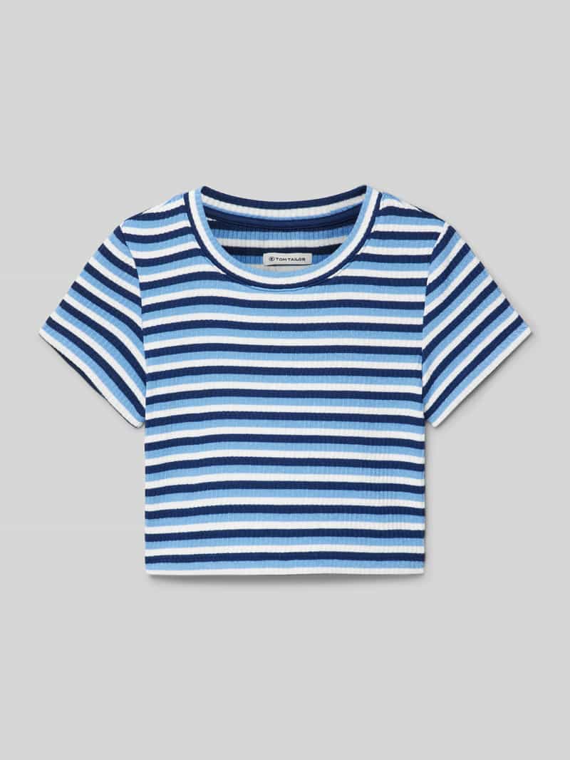 Tom Tailor Kort T-shirt in riblook