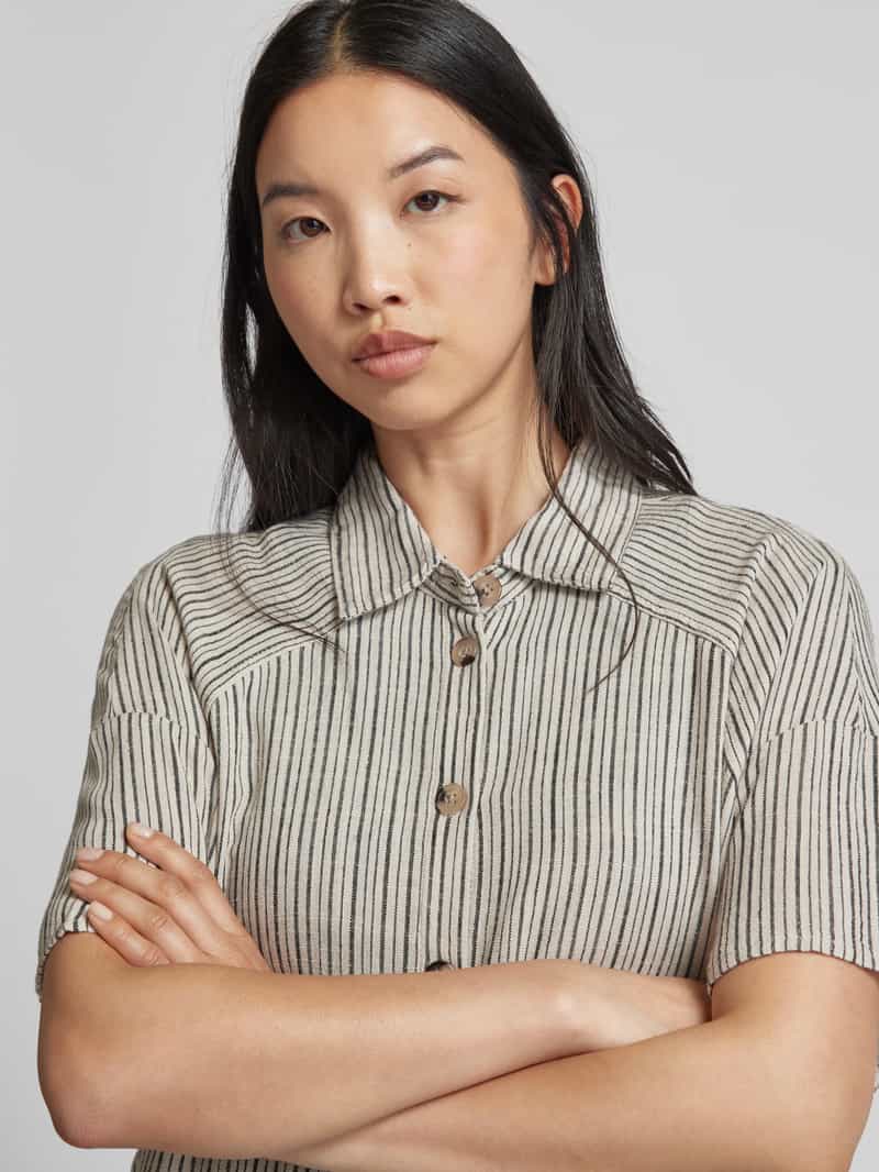 FREE QUENT Overhemdblouse met platte kraag model 'Lavara'