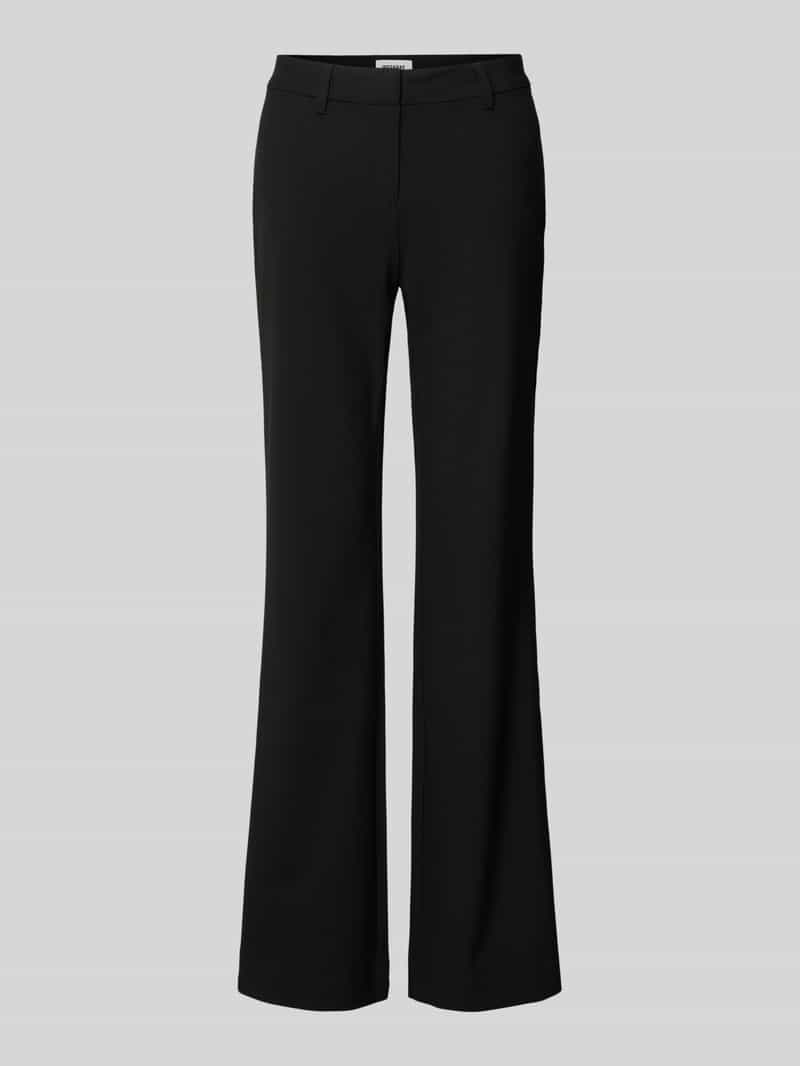 Weekday Bootcut stoffen broek met paspelzak aan de achterkant model 'Kate'