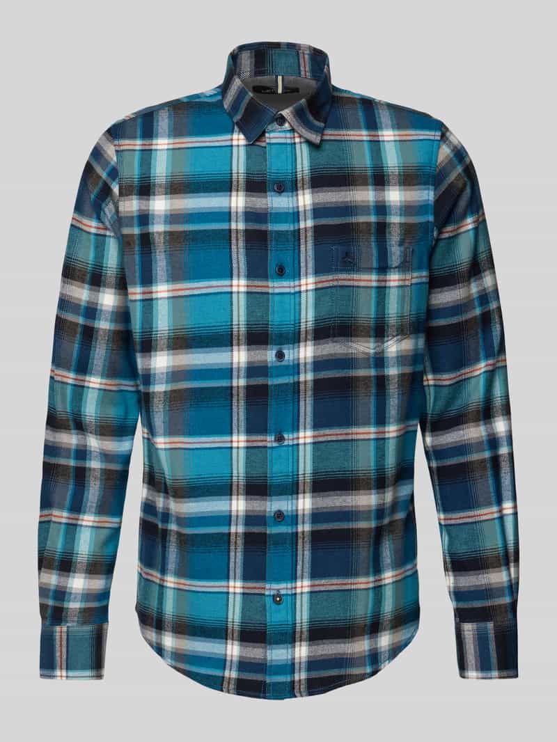 Lerros Regular fit vrijetijdsoverhemd met labelstitching