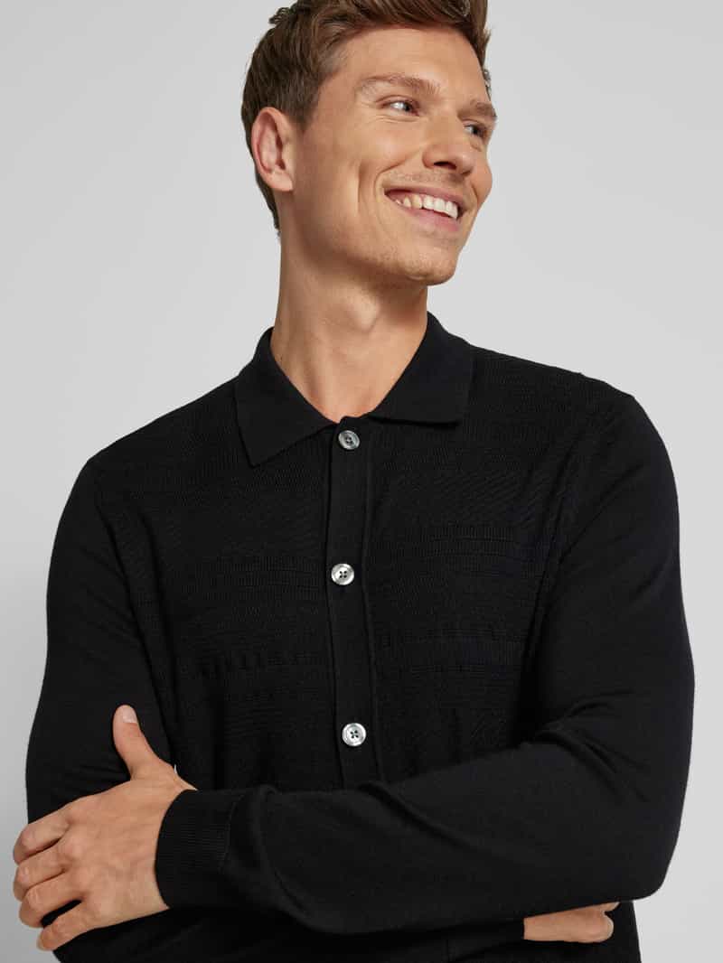 Selected Homme Cardigan met platte kraag model 'TRAY'