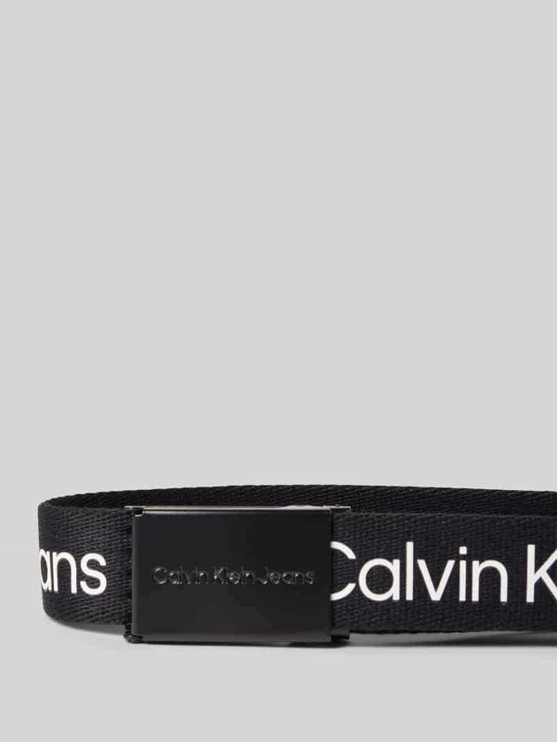 Calvin Klein Jeans Riem met logoprint en klepsluiting