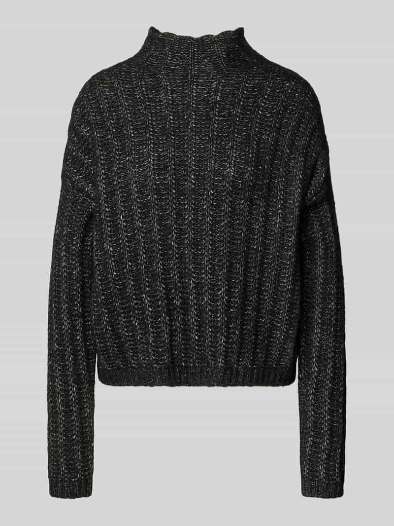HUGO Relaxed fit gebreide pullover van katoenmix met wol model 'SAFINEYNY'