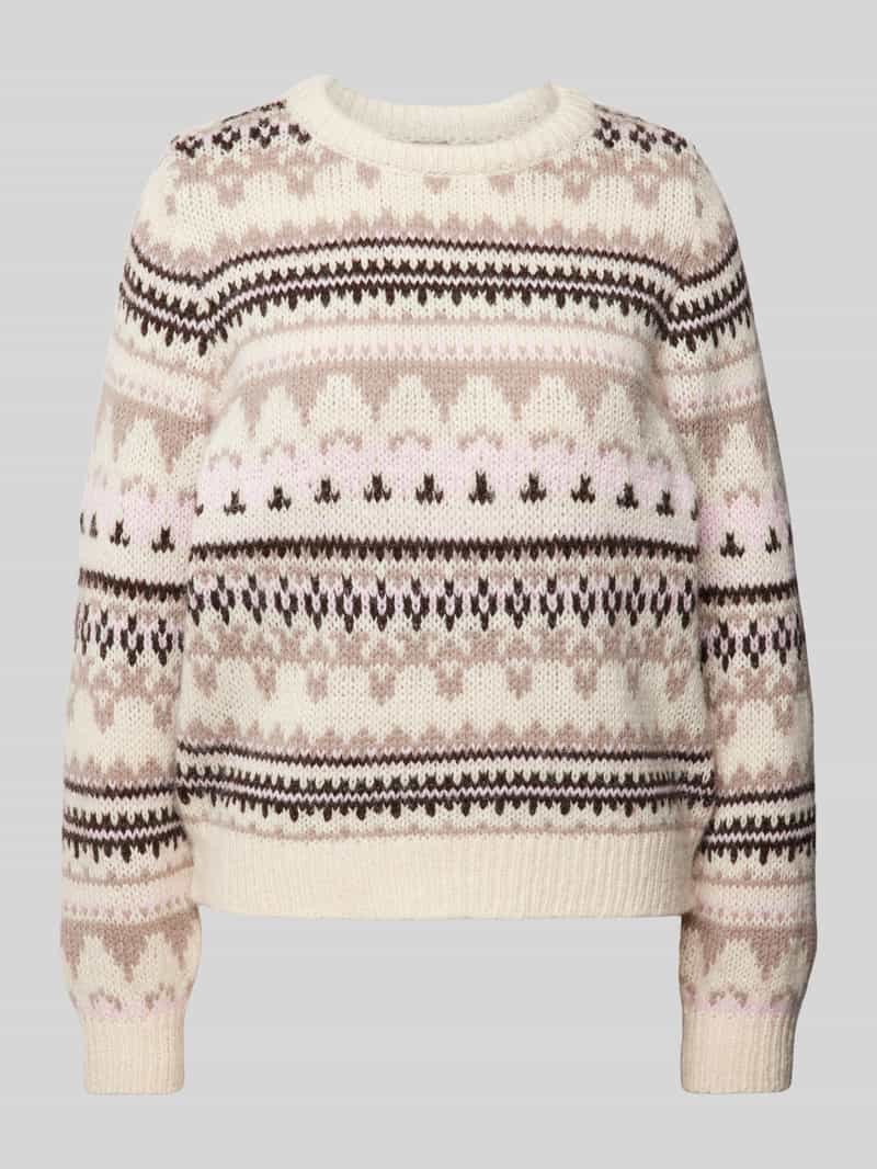 Only Regular fit gebreide pullover met winters motief model 'MONTANA'