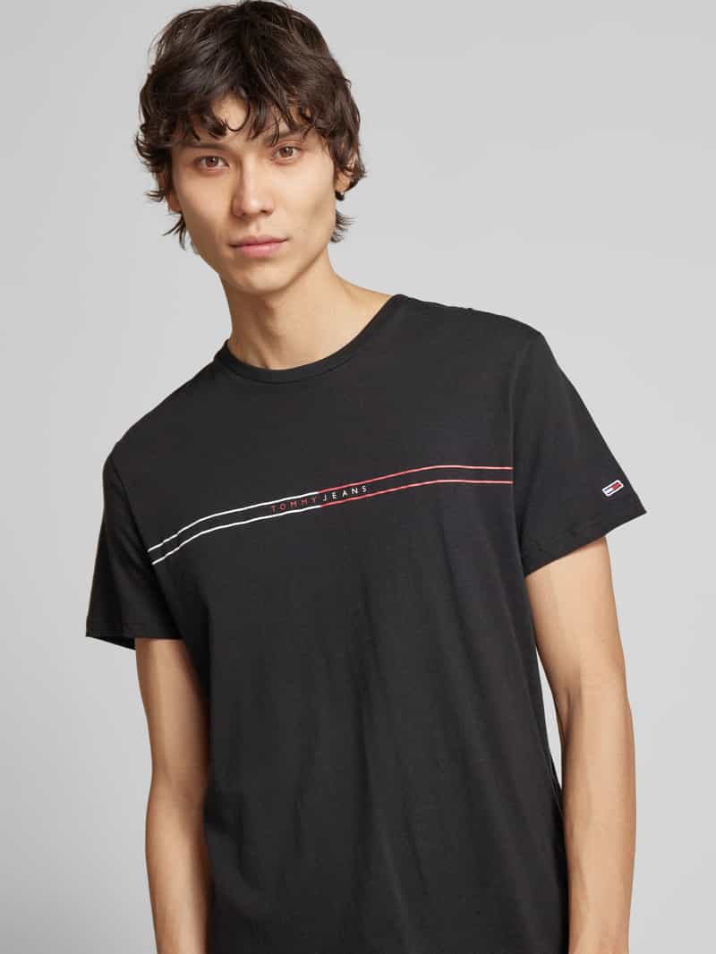 Tommy Jeans T-shirt met labelprint