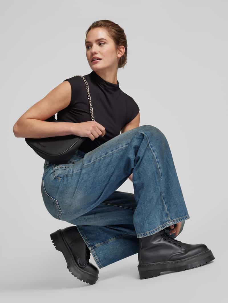 Only Wide leg jeans met dubbele tailleband model 'ESME-HOPE'