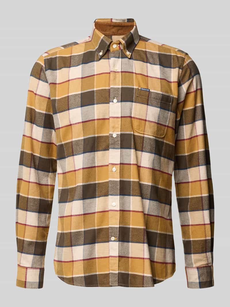 Barbour Tailored fit vrijetijdsoverhemd van puur katoen