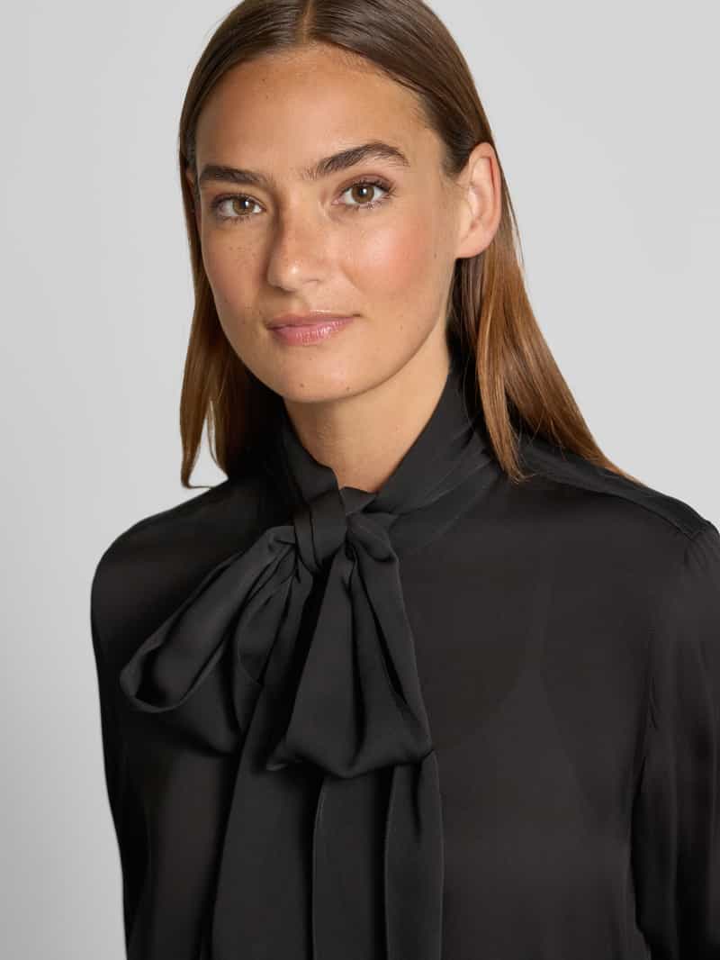 HUGO Loose fit blouse met lange mouwen van pure viscose model 'EKARMA'