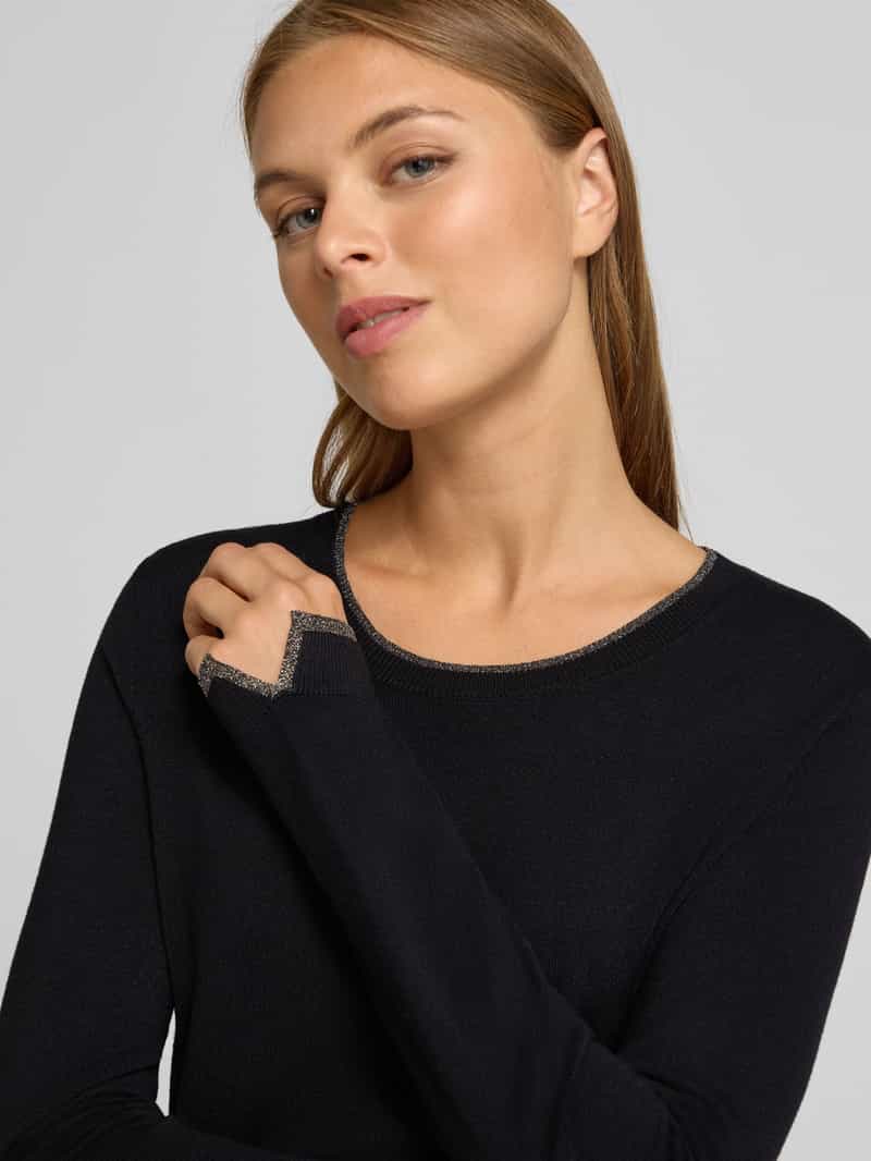 Liu Jo White Regular fit shirt met lange mouwen van viscosemix met ronde hals
