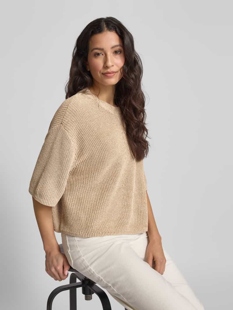 Opus Oversized gebreide pullover met ronde hals model 'Paudie'