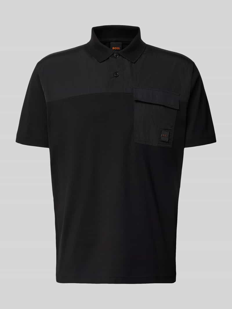 Boss Orange Regular fit poloshirt van puur katoen model 'PE_PANEL'